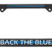 Police Back The Blue Black License Plate Frame image 1