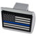 Police Flag Black Chrome Hitch Cover image 3