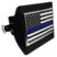 Police Flag on Black Plastic Hitch Cover image 1