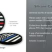 Firefighter & Police Flag Silicone Car Coasters image 5