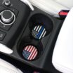 Police & USA Flag Silicone Car Coasters image 2