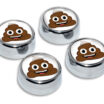 Poop License Plate Frame Screw Caps image 1