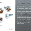 Poop License Plate Frame Screw Caps image 5