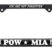 POW / MIA Black License Plate Frame image 1