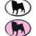 Pug 3D Decal 2-Pack image 1