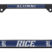 Rice University Alumni Black License Plate Frame image 1