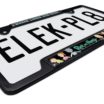 Rick and Morty Black Open License Plate Frame image 4