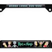 Rick and Morty Black Open License Plate Frame image 6