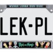 Rick and Morty Chrome Open License Plate Frame image 1