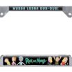 Rick and Morty Chrome Open License Plate Frame image 4