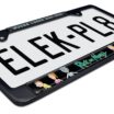Rick and Morty Black Standard License Plate Frame image 5
