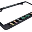 Rick and Morty Black Standard License Plate Frame image 6