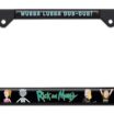 Rick and Morty Black Standard License Plate Frame image 4