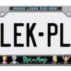 Rick and Morty Chrome Standard License Plate Frame image 1