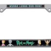 Rick and Morty Chrome Standard License Plate Frame image 4