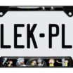 Rick and Morty Space Black Open License Plate Frame image 1