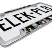 Rick and Morty Space Chrome Open License Plate Frame image 5