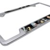 Rick and Morty Space Chrome Open License Plate Frame image 6