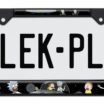 Rick and Morty Space Black Standard License Plate Frame image 1