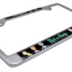 Rick and Morty Space Chrome Standard License Plate Frame image 6