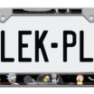 Rick and Morty Space Chrome Standard License Plate Frame image 1