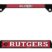 Rutgers Alumni Black License Plate Frame image 1