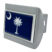 South Carolina Chrome Flag Brushed Chrome Hitch Cover image 3