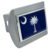 South Carolina Chrome Flag Brushed Chrome Hitch Cover image 1