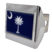 South Carolina Chrome Flag All Metal Chrome Hitch Cover image 3