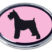 Schnauzer Pink Chrome Emblem image 1