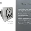 Scottish Rite Brushed Chrome Hitch Cover image 3