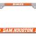 Sam Houston Bearkats Chrome License Plate Frame image 1