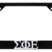 Sigma Phi Epsilon Fraternity Black Open License Plate Frame image 1