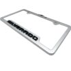 Chevy Black Silverado Brushed Open License Plate Frame image 7