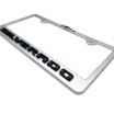 Chevy Black Silverado Brushed License Plate Frame image 8