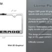 Chevy Black Silverado Brushed License Plate Frame image 3