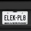 Chevy Black Silverado Brushed License Plate Frame image 6