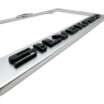 Chevy Black Silverado Brushed License Plate Frame image 4