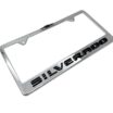 Chevy Black Silverado Chrome License Plate Frame image 8