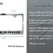 Chevy Black Silverado Chrome License Plate Frame image 3