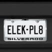 Chevy Black Silverado Chrome License Plate Frame image 6