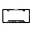 Chevy Silverado Black Open License Plate Frame image 1