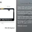 Chevy Silverado Black License Plate Frame image 3