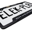 Silverado 4x4 Open Black License Plate Frame image 6