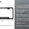 Silverado 4x4 Open Black License Plate Frame image 3