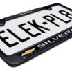 Silverado 4x4 Standard Black License Plate Frame image 5