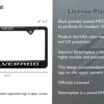 Silverado 4x4 Standard Black License Plate Frame image 3