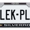 Silverado 4x4 Standard Chrome License Plate Frame image 1