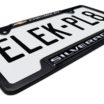 Silverado Chevy Open Black License Plate Frame image 5