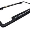 Silverado Chevy Open Black License Plate Frame image 6